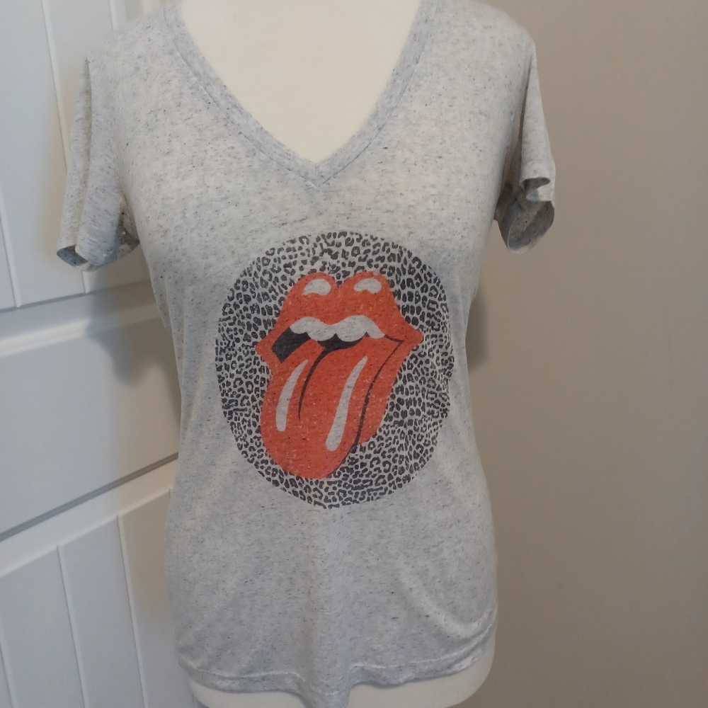 JRS SHORT SLEEVE TSHIRT (BELLA CANVAS) GRAY SZ M WITH PRINT ON FRONT #E18